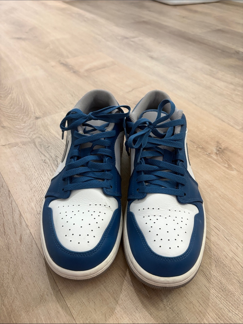 Jordan Men's Low-Top Sneakers in Blue and White